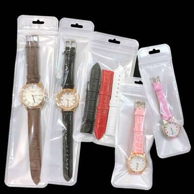 Watch Package Bag Matte Glossy Transparent Plastic Bag Zipper Lock Jewelry Stationery Package Bag