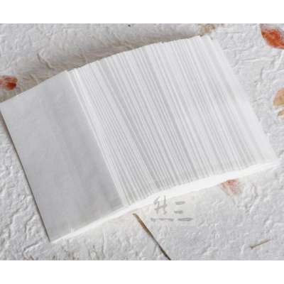 10g 100g 125g 150g 250g 500g White cotton paper tea bag heat-seal tea packing bag