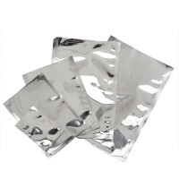 Aluminum foil one side transparent bags three sides sealing aluminum translucent flat bag mask bag food packaging bags