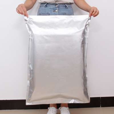 Factory direct sale 25KG aluminum foil packaging bag in stock three-side sealing vacuum