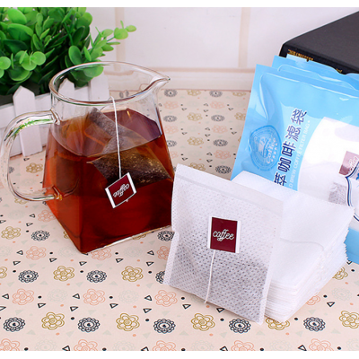 Filter Tea Bag Non Woven Coffee Filter Bag With String And Tag Pyramid Flat Rectangle