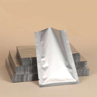 Aluminum foil vacuum flat bag three-side seal  pure aluminum food grade packaging bag sealed bag spot wholesale